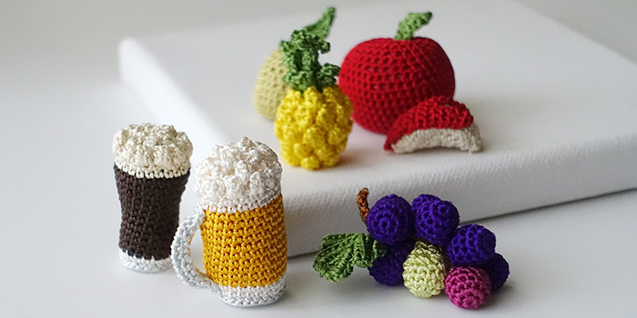 19年ヨークカルチャーセンターで「絹糸で編むかぎ針編講座「小さな編み物」を開催