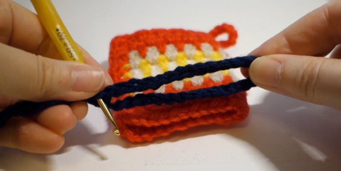 アクリルタワシの幅を決める